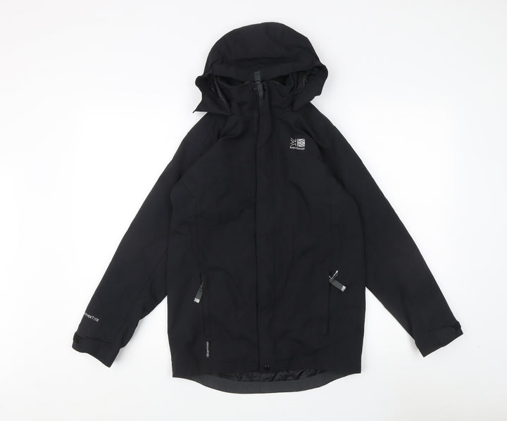Karrimor Boys Black Mid-Length Water Repellent Jacket 11-12Y