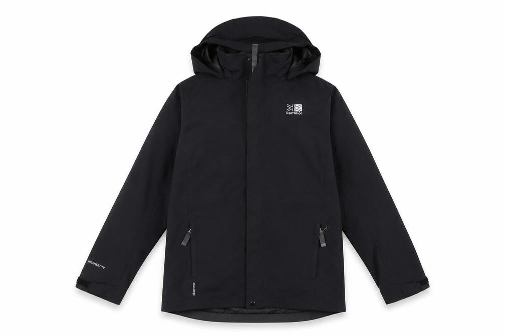 Karrimor Boys Black Mid-Length Water Repellent Jacket 11-12Y