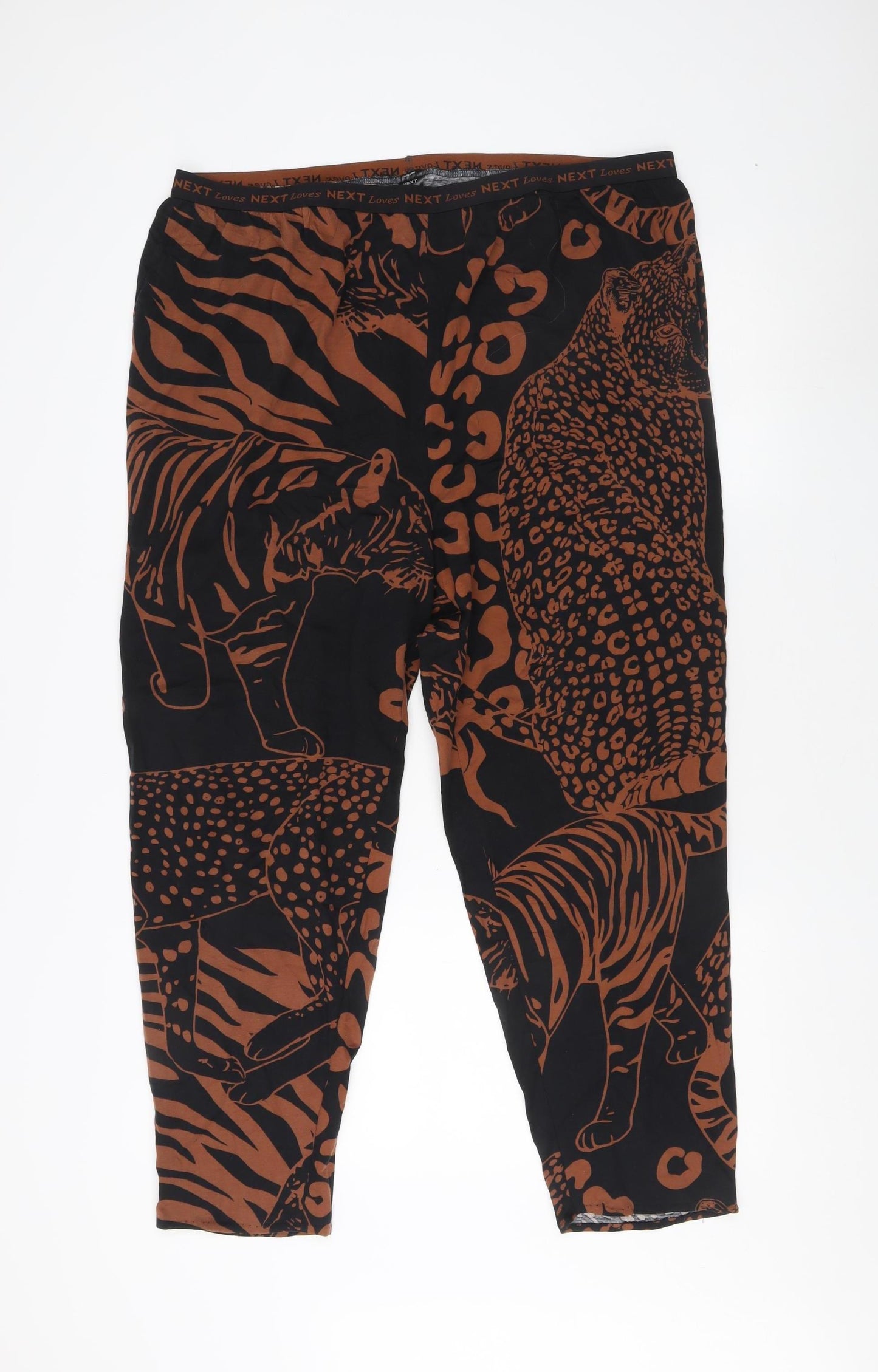 Next Women's XL Black Animal Print Leggings