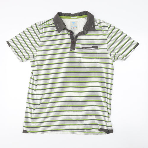 Fat Face Men's Multicoloured Striped Polo M