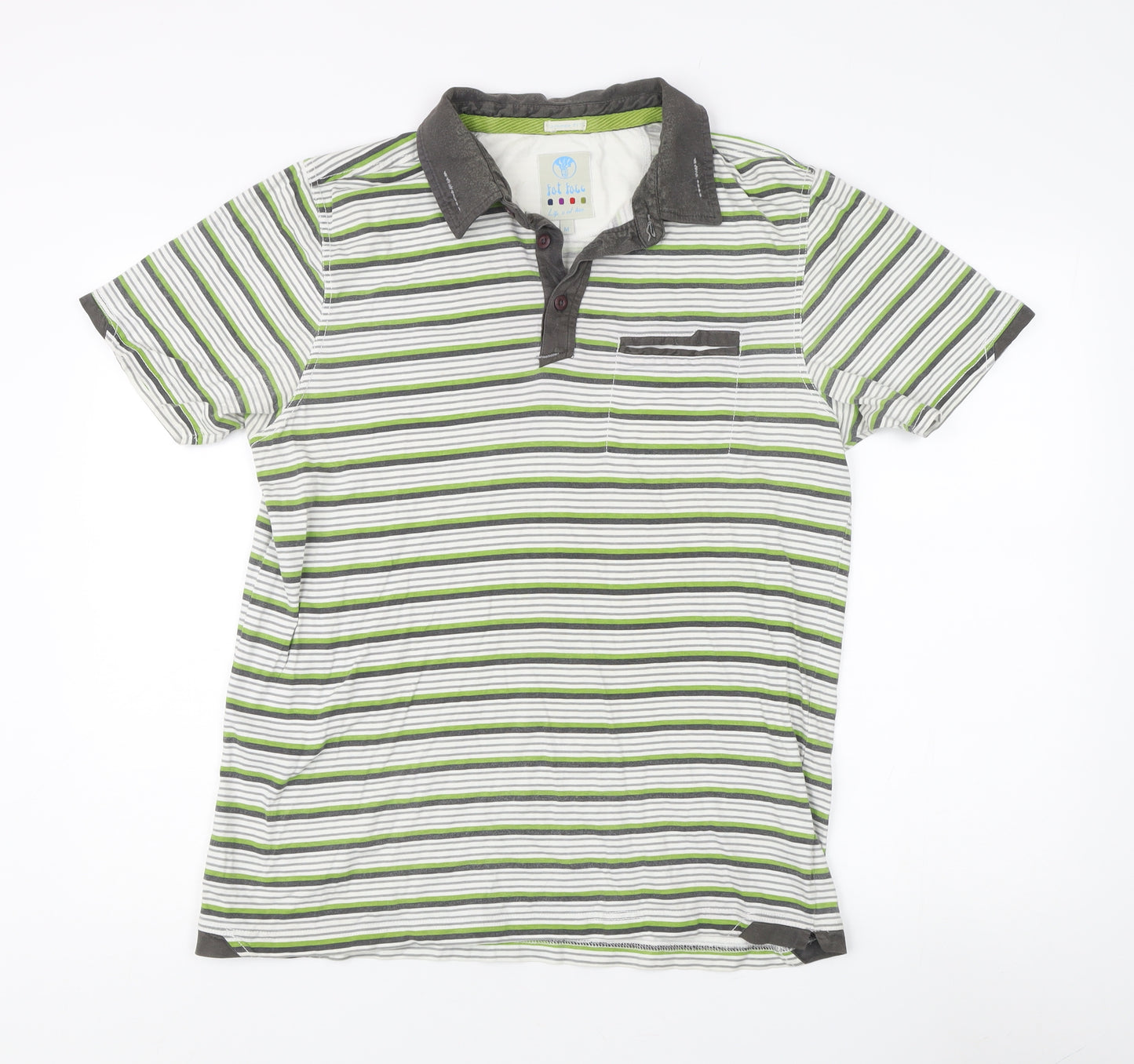 Fat Face Men's Multicoloured Striped Polo M
