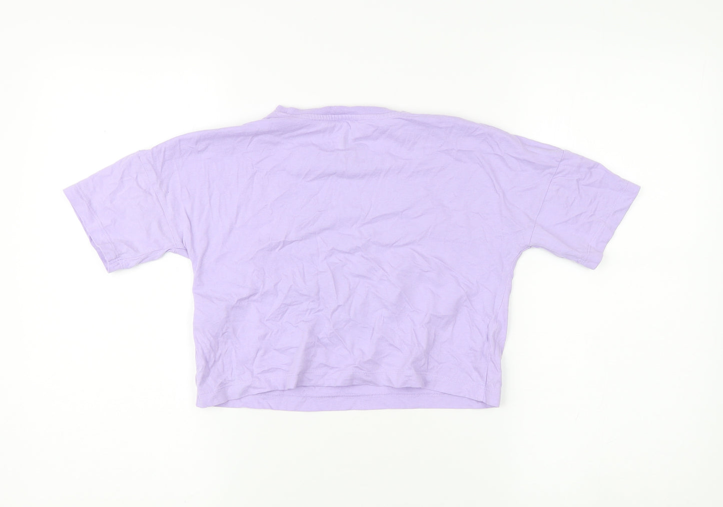 Disney Girls Purple Mickey Mouse T-Shirt 8-9 Years
