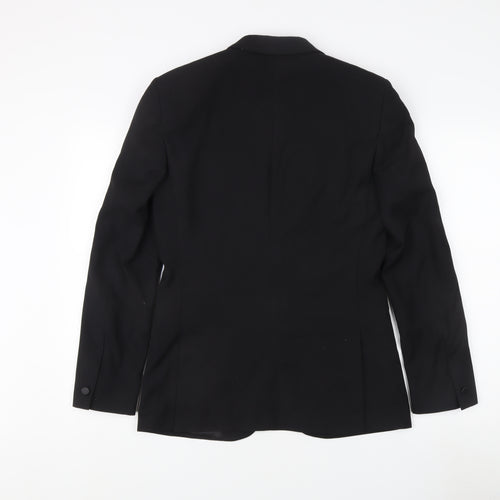 Topman Men's Black Blazer 36R Shawl Lapel Formal Jacket