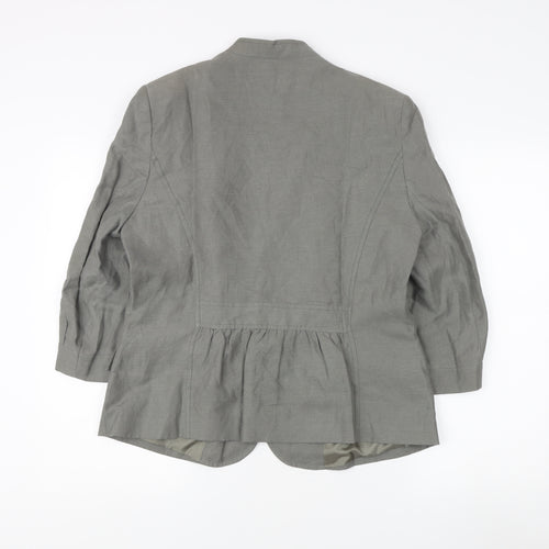 Viyella Women's Grey Blazer Size 14 - Excellent Condition