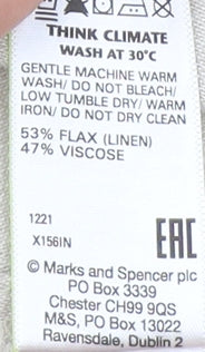 Marks and Spencer Women's Beige Wrap Dress, Size 14