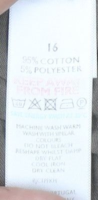 White Label Women's Green Basic Top, Size 16