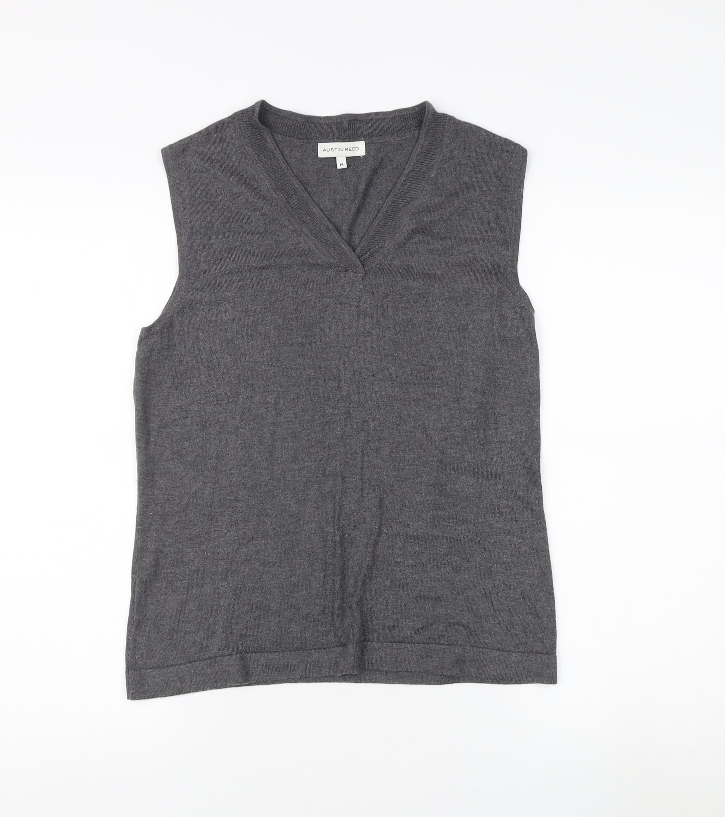 Austin Reed Women’s Grey V-Neck Sleeveless Tank - Medium