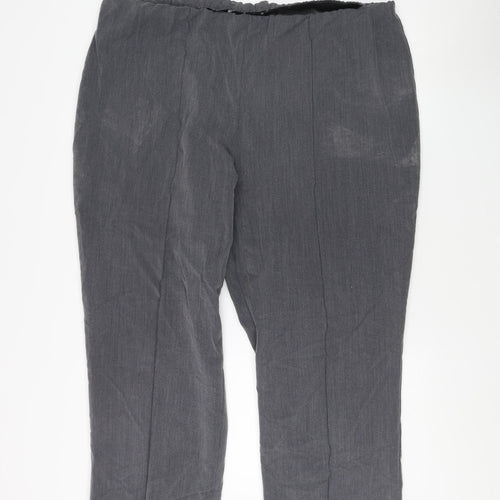 BM Collection Women's Grey Trousers, Size 22
