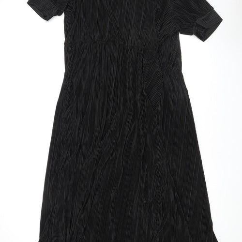 Very Women's Black Dress, Size 14, Woven Fabric