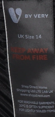 Very Women's Black Dress, Size 14, Woven Fabric