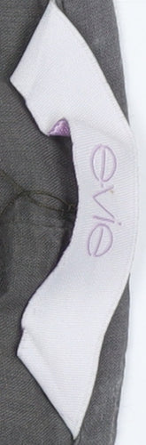 Evie Women's Grey Peasant Midi Skirt Size 16