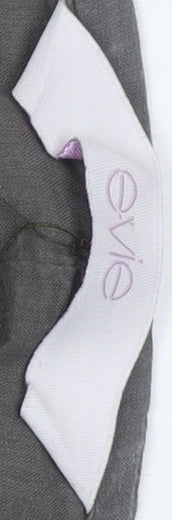 Evie Women's Grey Peasant Midi Skirt Size 16