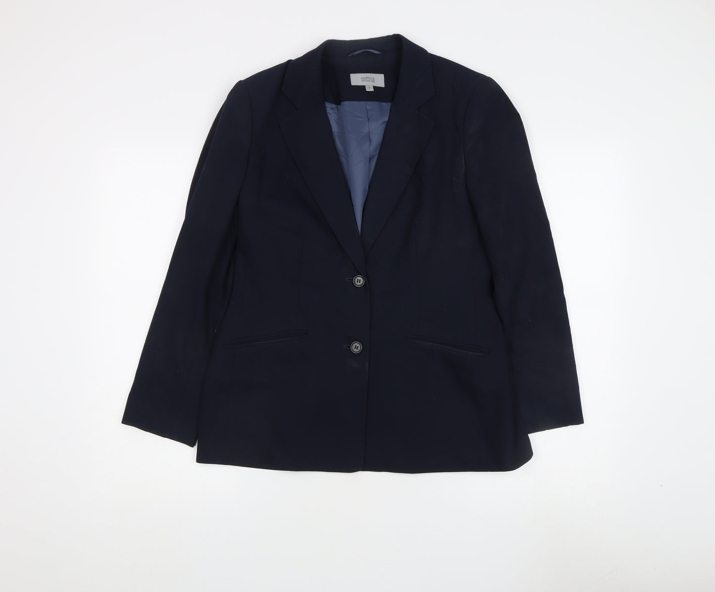 Marks and Spencer Women's Blue Blazer Size 12 Petite