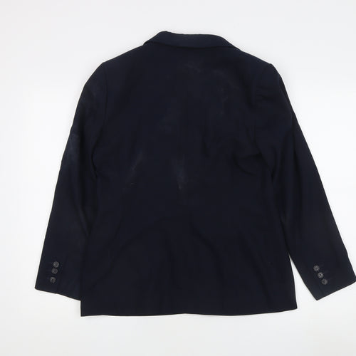Marks and Spencer Women's Blue Blazer Size 12 Petite
