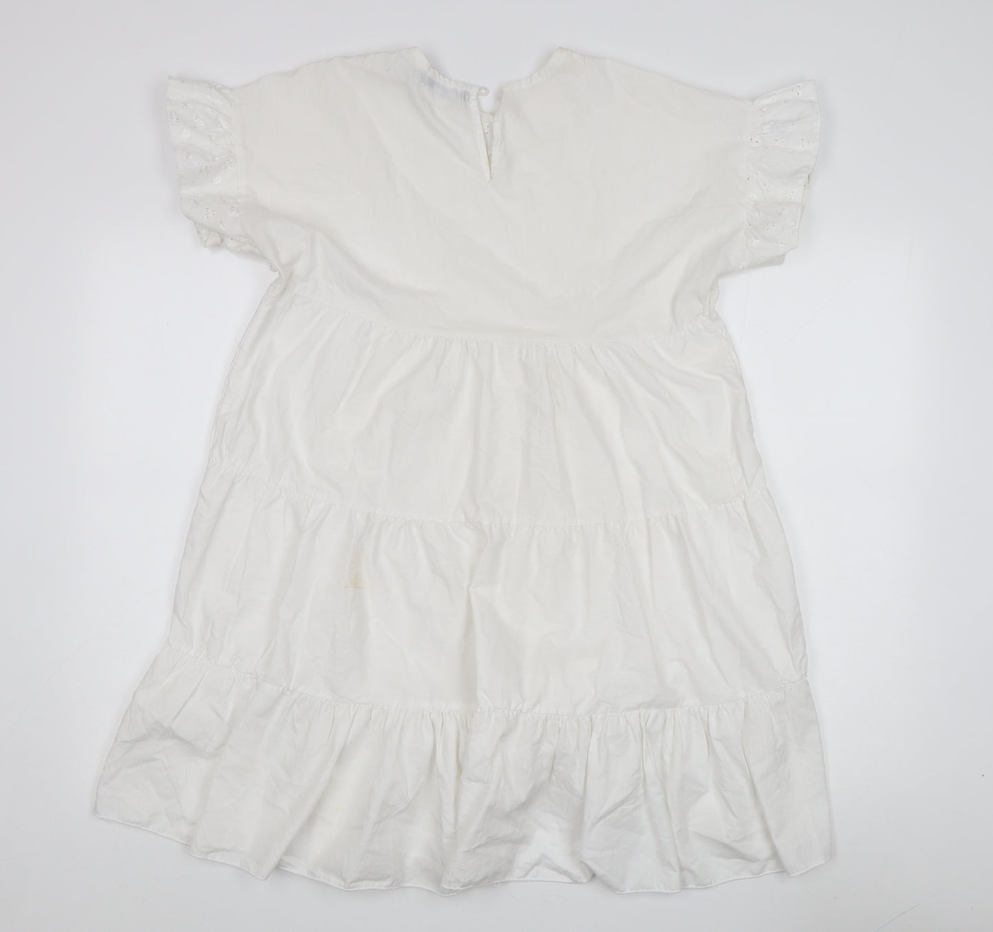 PrettyLittleThing Women's White Short Sleeve Dress