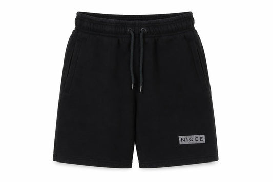 NICCE Men's Black Sweat Shorts, Size S, Casual Wear