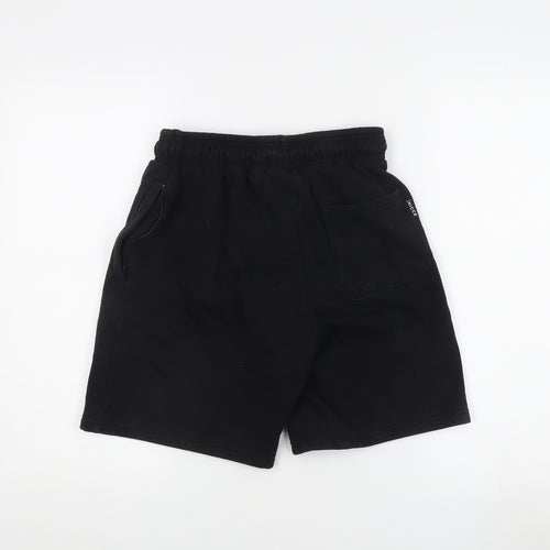 NICCE Men's Black Sweat Shorts, Size S, Casual Wear