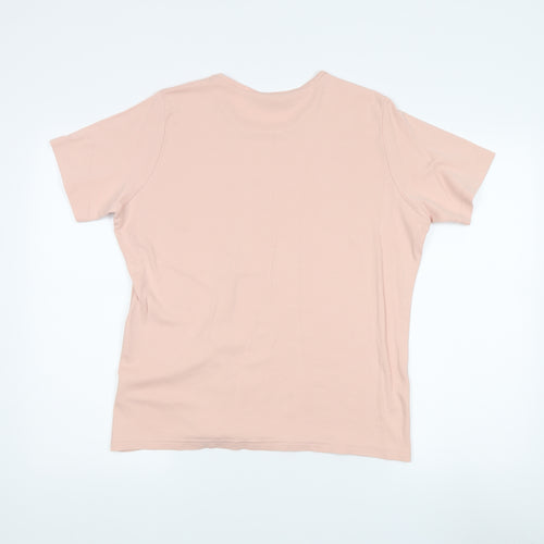 Honor Millburn Women's Pink Embroidered T-Shirt L