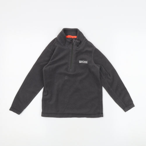 Regatta Girls Black Fleece Sweatshirt, Size 6, Outdoor Pullover