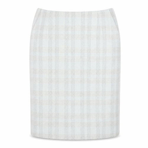 Laura Ashley Women’s Blue Check Pencil Skirt Size 10
