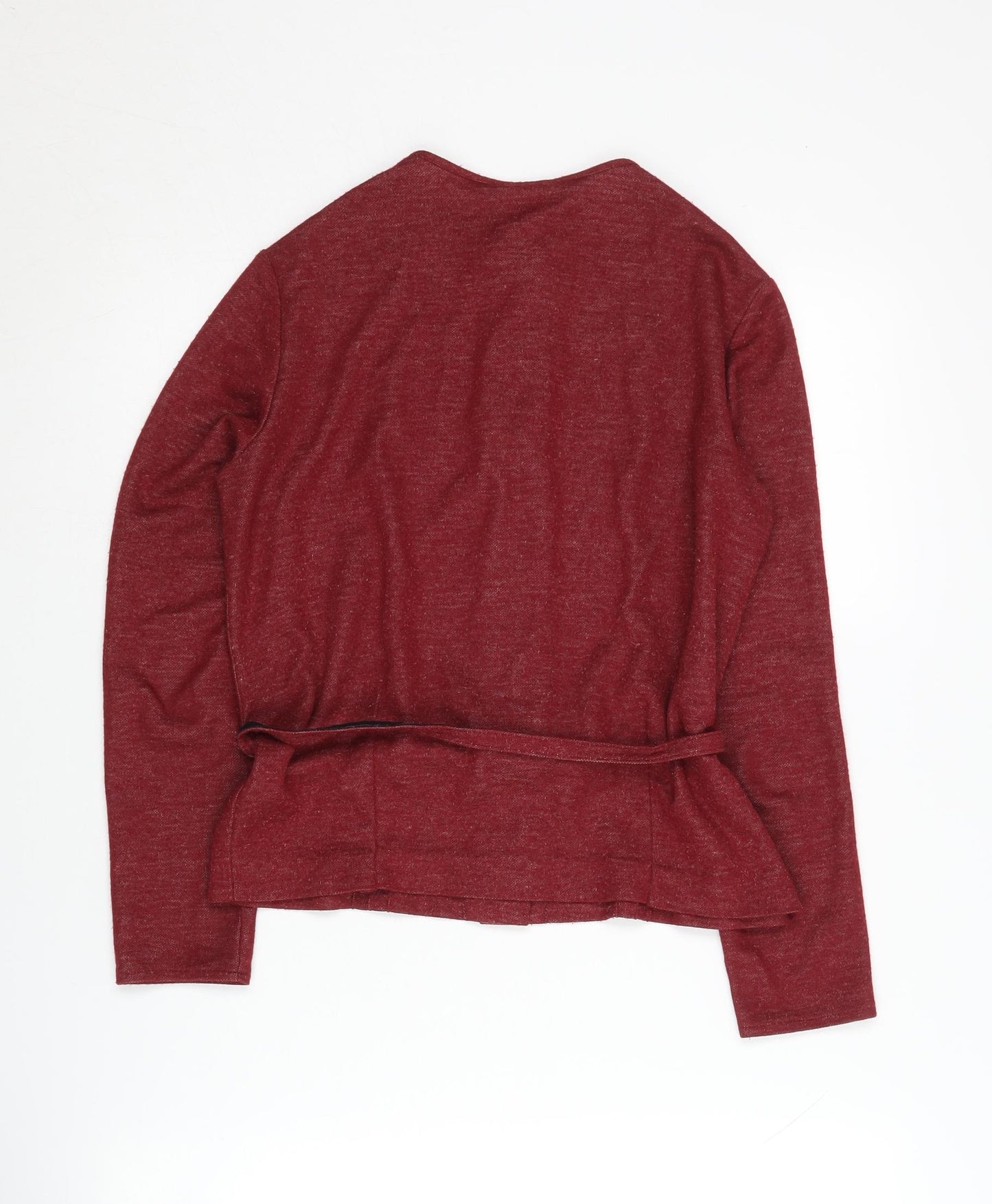 St Michael Women's Red Cardigan, Size 12, Belted Style