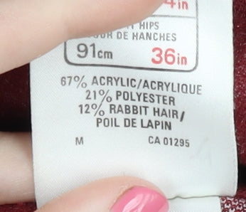 St Michael Women's Red Cardigan, Size 12, Belted Style