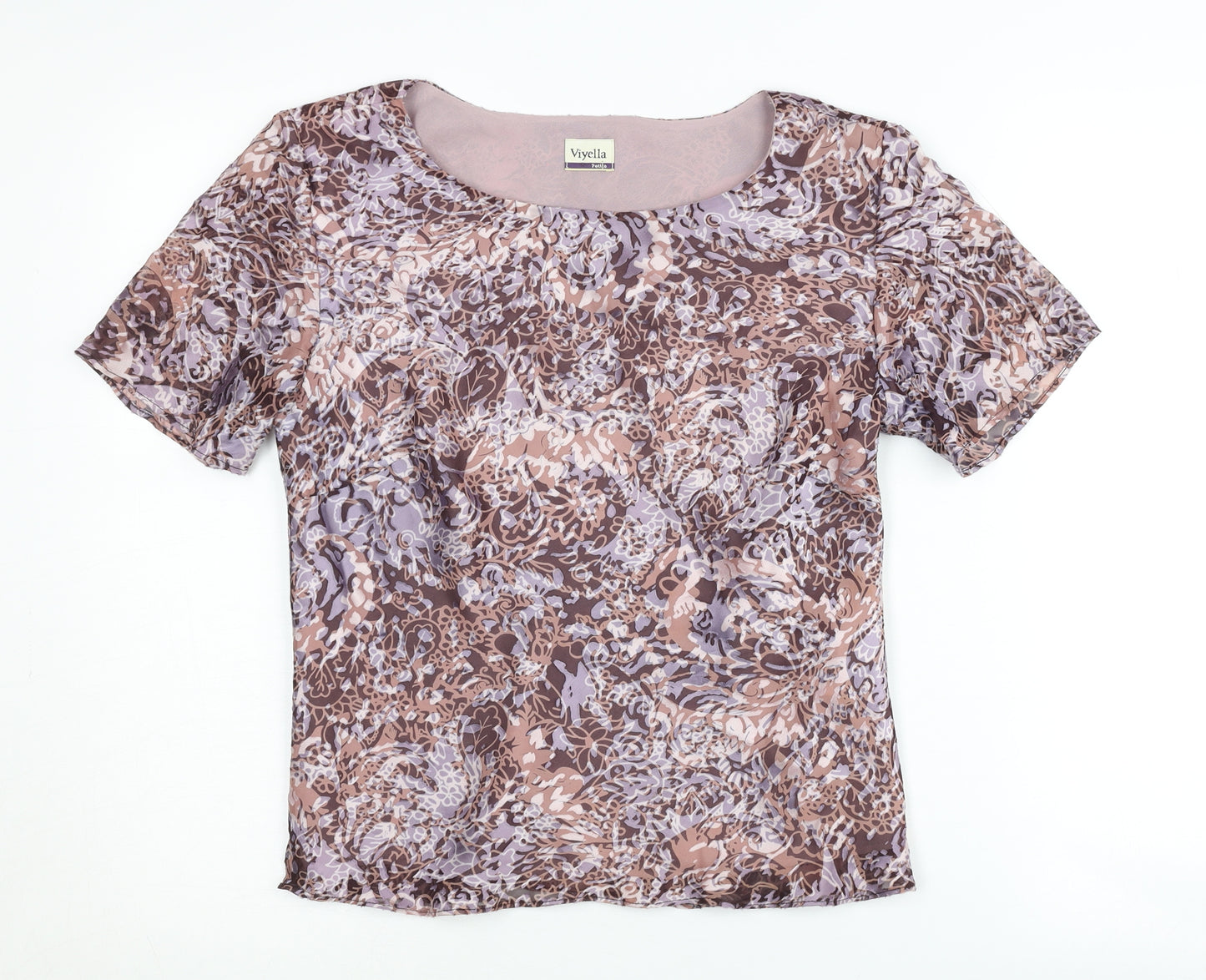 Viyella Women's Floral Short Sleeve Top, Size 12, Petites