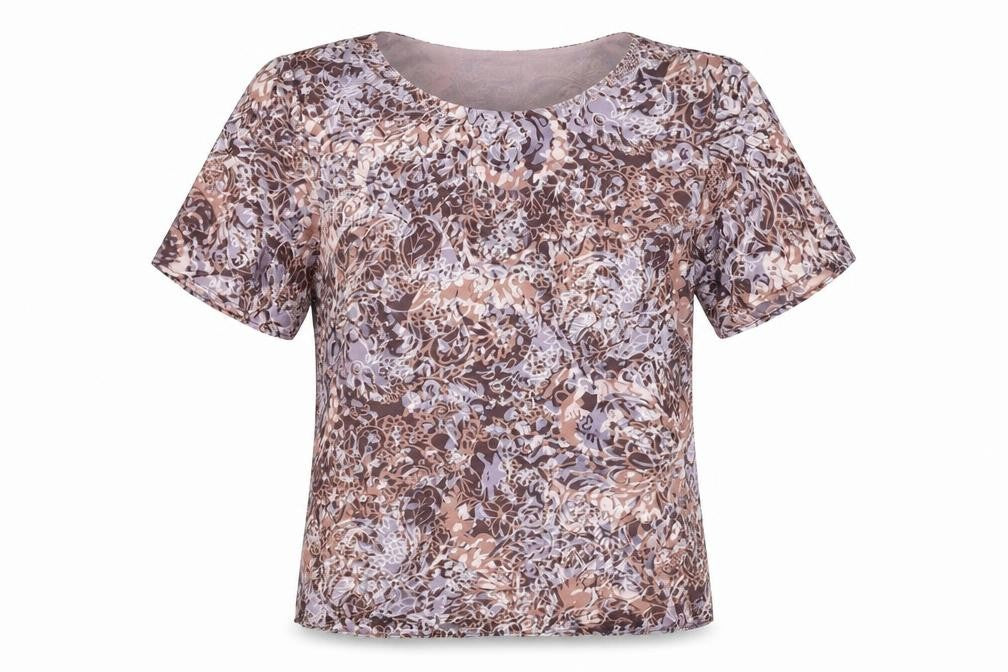 Viyella Women's Floral Short Sleeve Top, Size 12, Petites