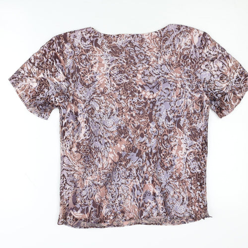 Viyella Women's Floral Short Sleeve Top, Size 12, Petites