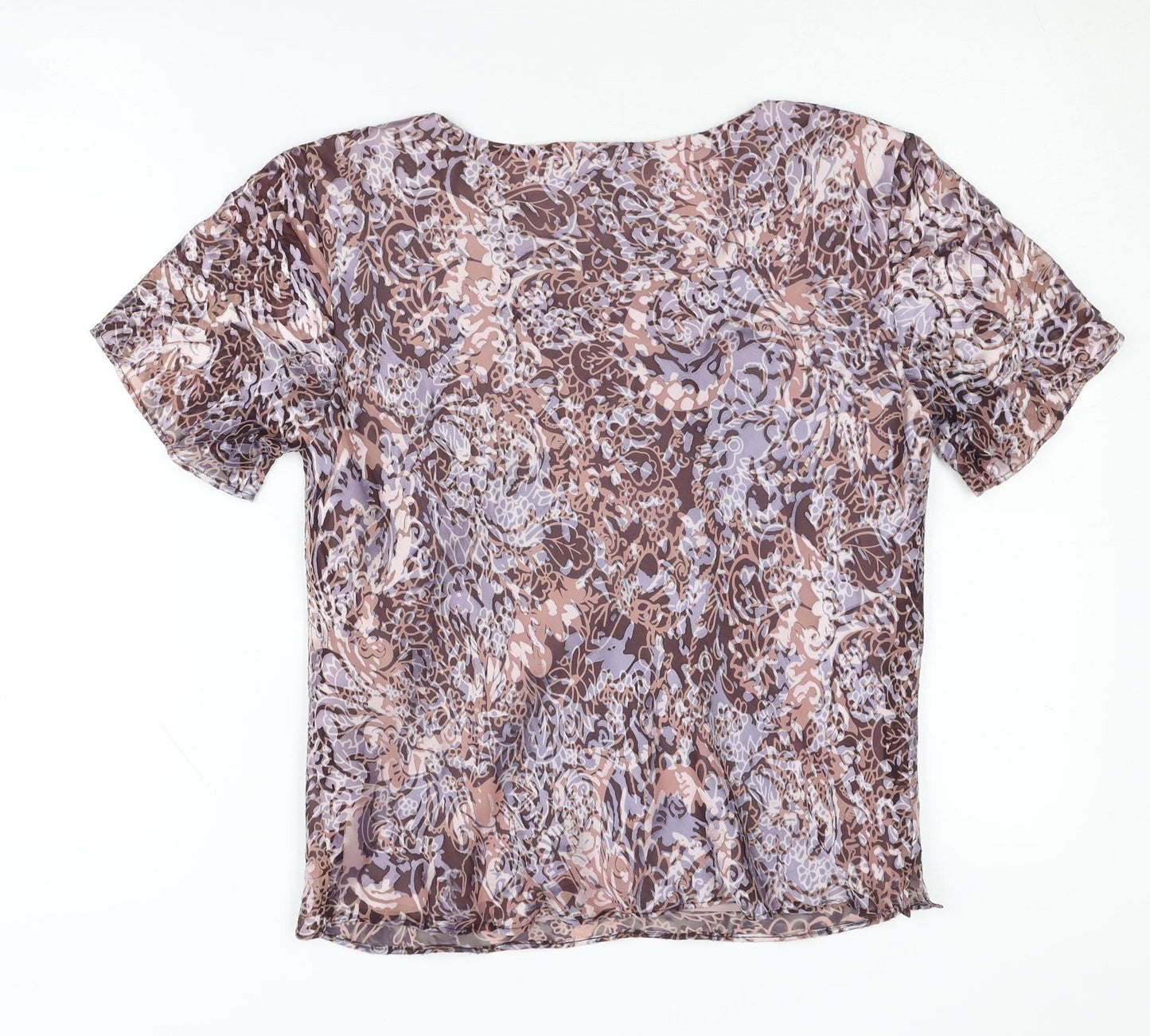 Viyella Women's Floral Short Sleeve Top, Size 12, Petites