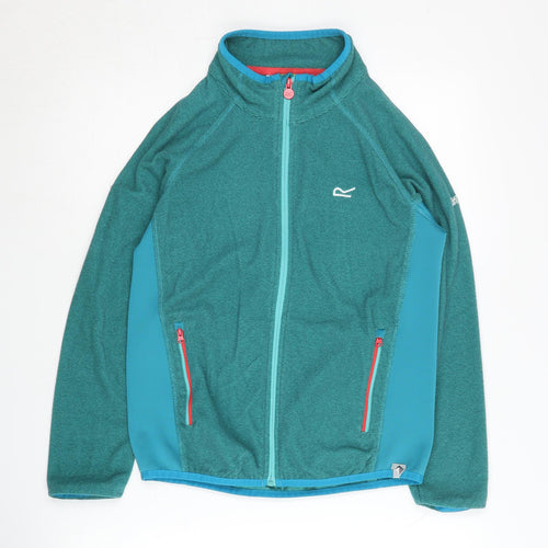 Regatta Boys Green Track Jacket 12-13 Years - Lightweight Outdoor