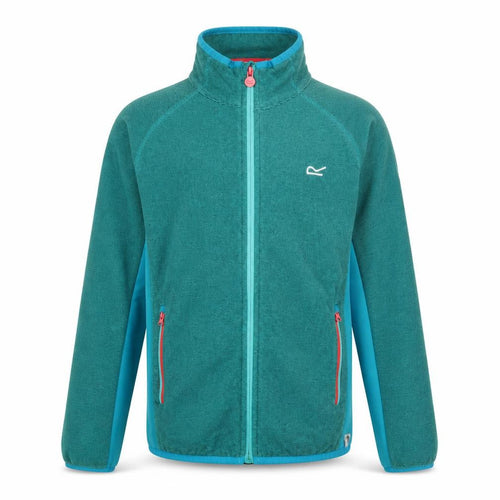 Regatta Boys Green Track Jacket 12-13 Years - Lightweight Outdoor