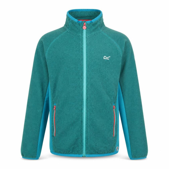 Regatta Boys Green Track Jacket 12-13 Years - Lightweight Outdoor