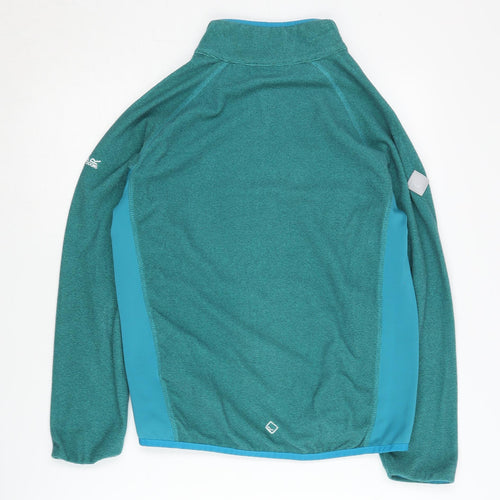 Regatta Boys Green Track Jacket 12-13 Years - Lightweight Outdoor