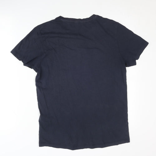 Jack & Jones Men's Blue Graphic Print T-Shirt, S