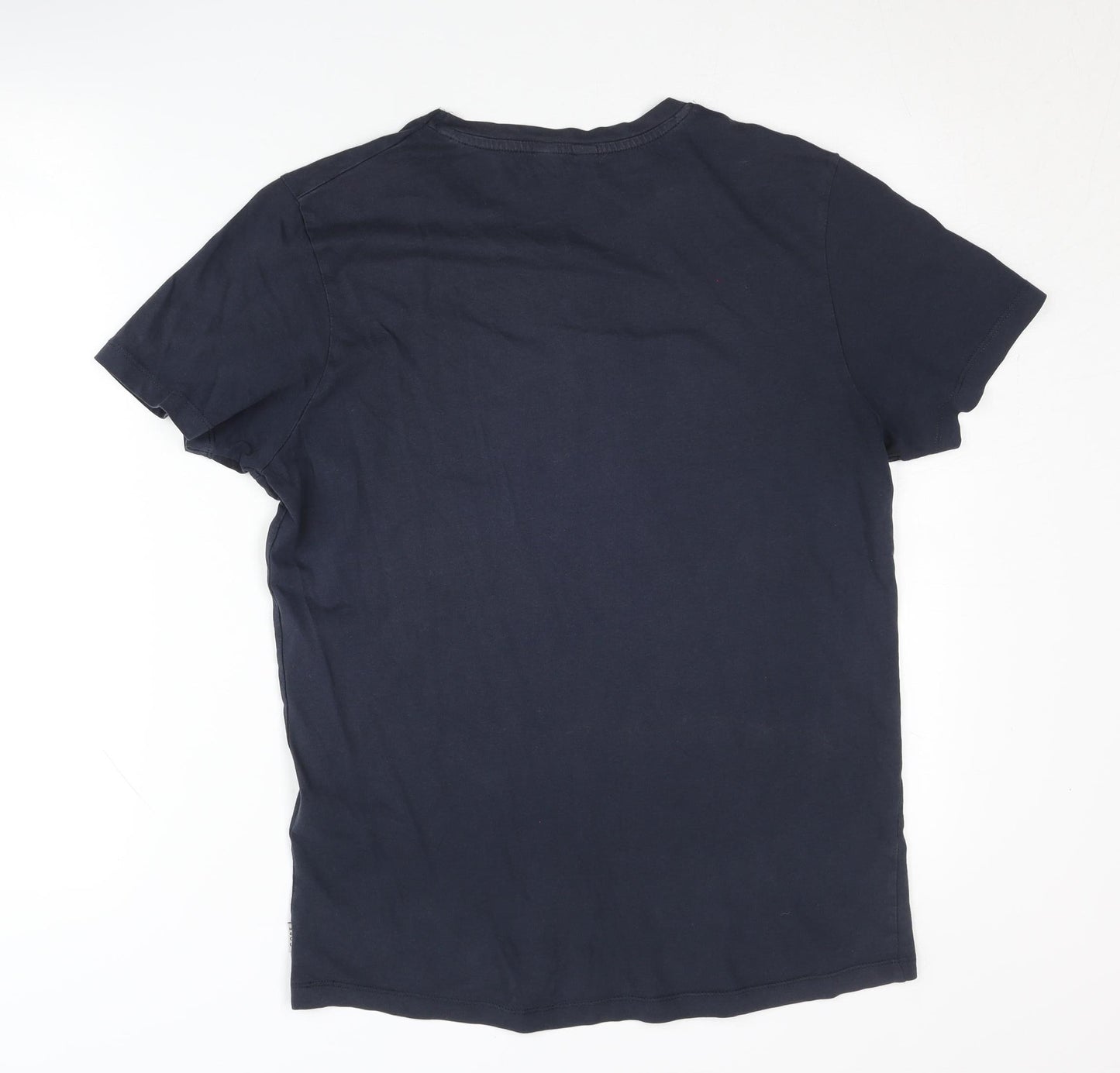 Jack & Jones Men's Blue Graphic Print T-Shirt, S