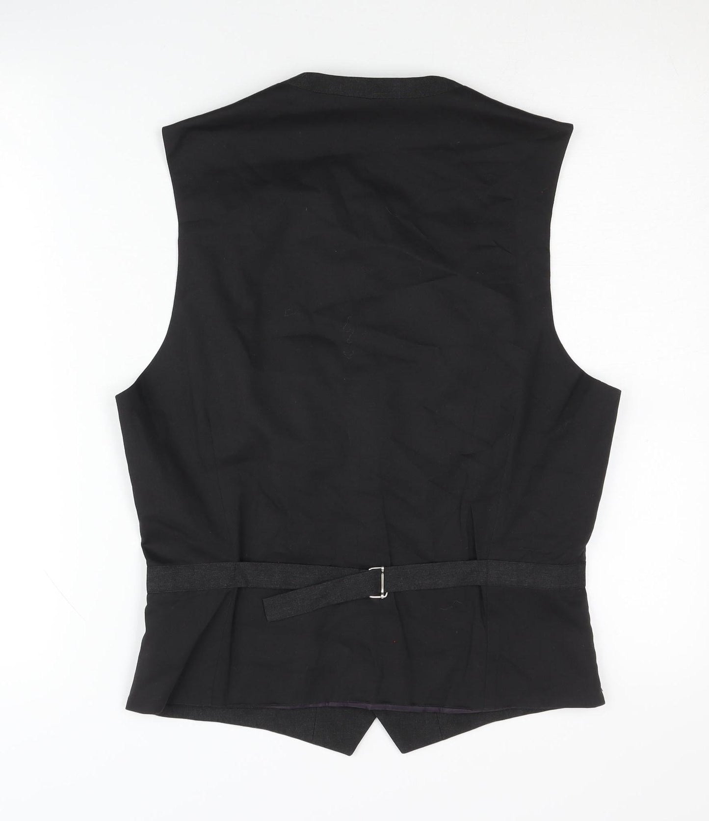 Fellini Tailored Fit Men's Black Waistcoat 36L