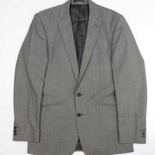 Jeff Banks Men's Grey Blazer, 40 Long, Formal Jacket
