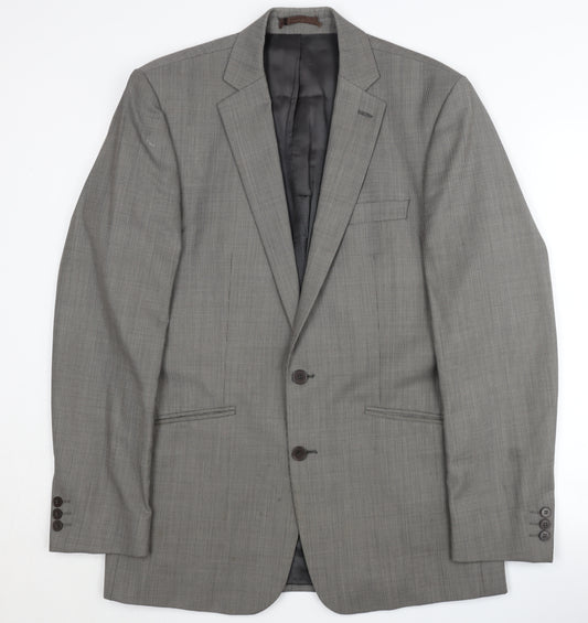 Jeff Banks Men's Grey Blazer, 40 Long, Formal Jacket