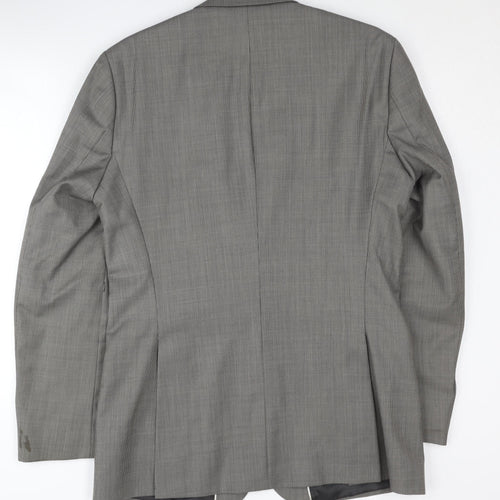 Jeff Banks Men's Grey Blazer, 40 Long, Formal Jacket