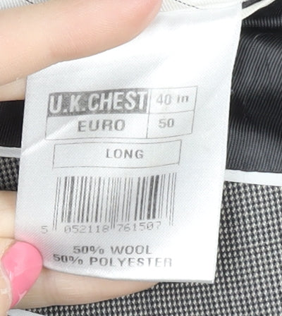 Jeff Banks Men's Grey Blazer, 40 Long, Formal Jacket