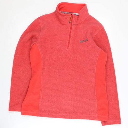Regatta Women's Red 1/4 Zip Pullover Sweatshirt Size 10