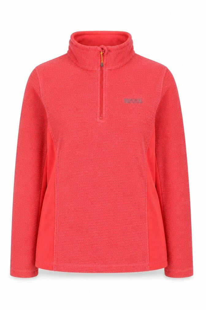 Regatta Women's Red 1/4 Zip Pullover Sweatshirt Size 10