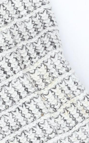 Massimo Dutti Girls White Cardigan, Size 11-12 Years, Zip