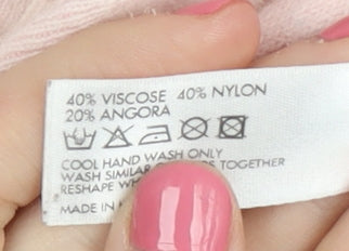 Jasper Conran Women's Pink Wrap Jumper, Size S