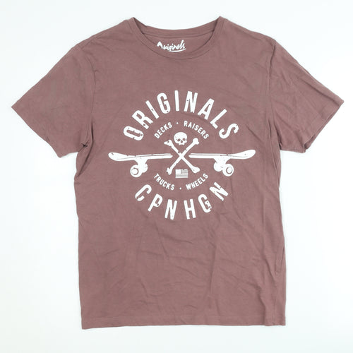Jack & Jones Men's XS Red Graphic T-Shirt