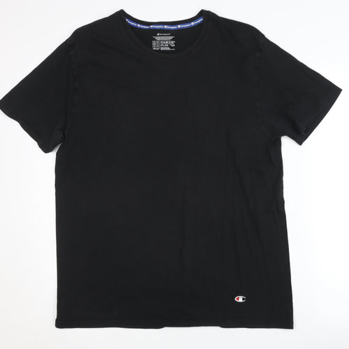 Champion Men's Black XL Crew Neck T-Shirt