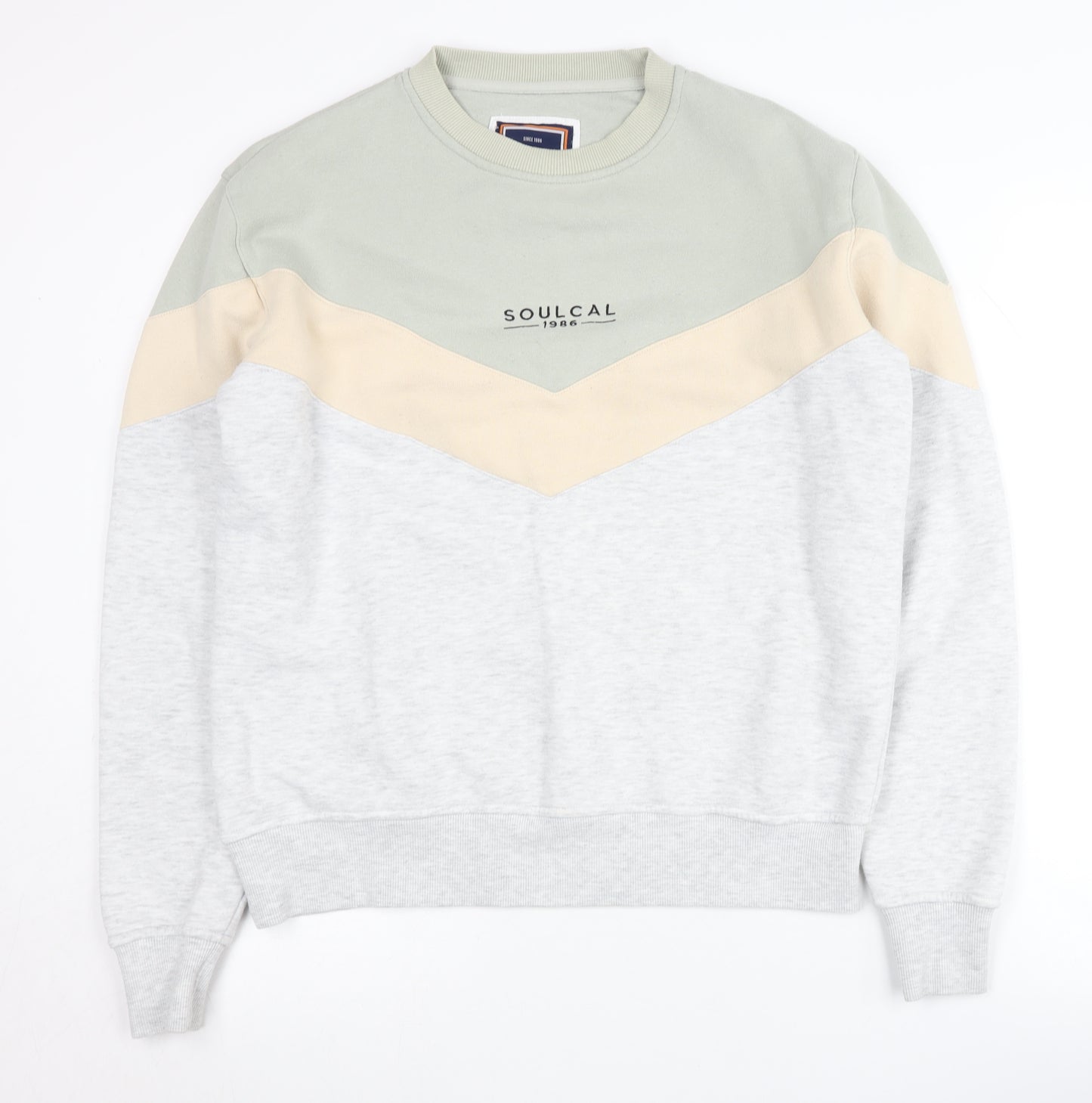 SoulCal Women's Grey Beige Pullover Sweatshirt Size 8