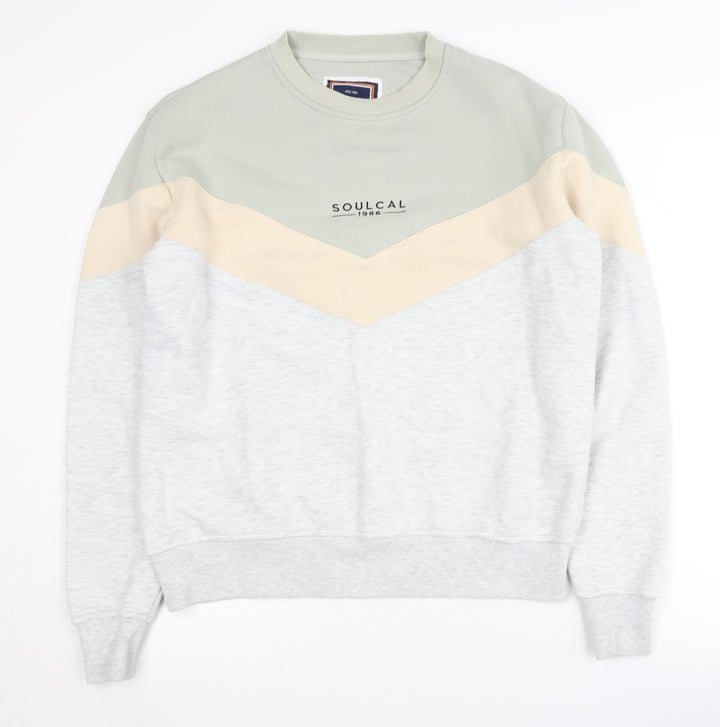 SoulCal Women's Grey Beige Pullover Sweatshirt Size 8