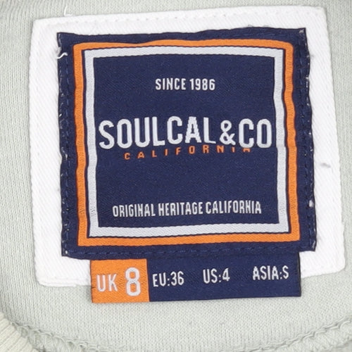 SoulCal Women's Grey Beige Pullover Sweatshirt Size 8